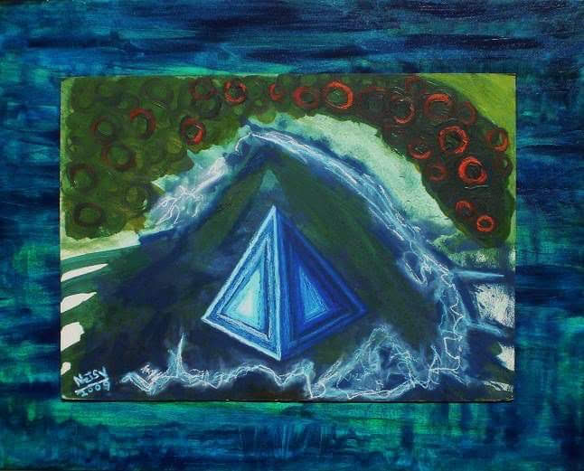 original triangle and Pyramid