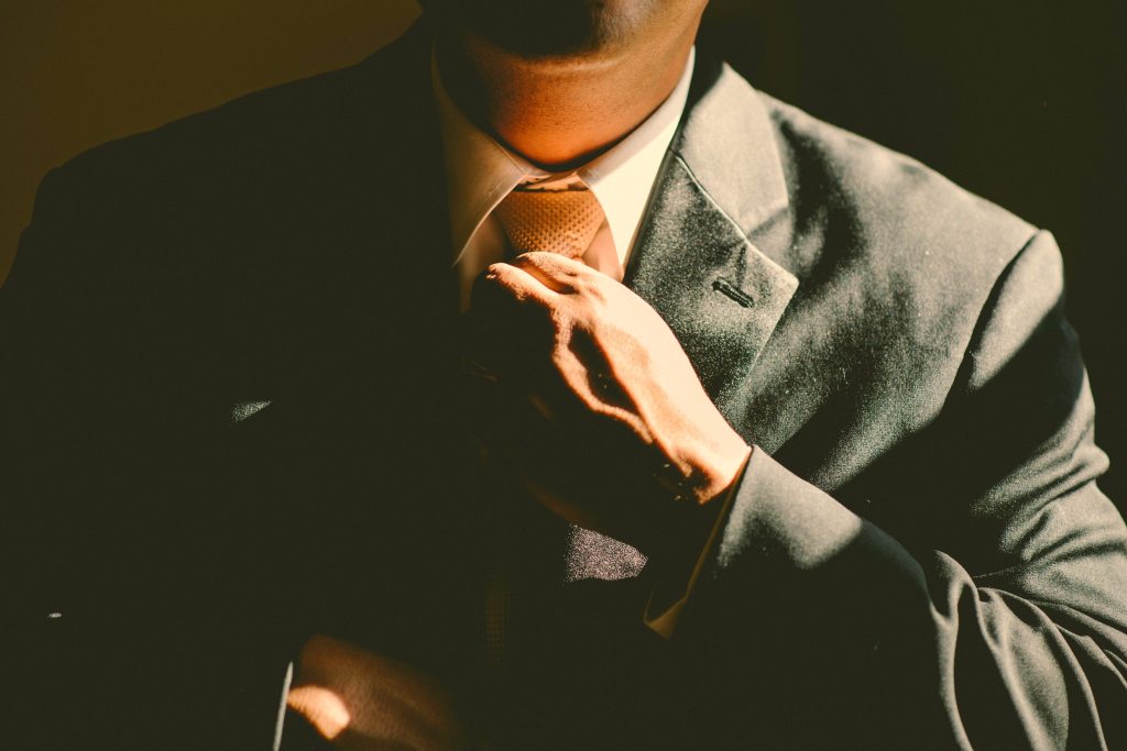 dapper gentlemen in suit