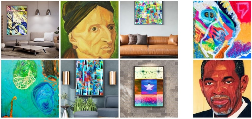 Collage Banner of artwork